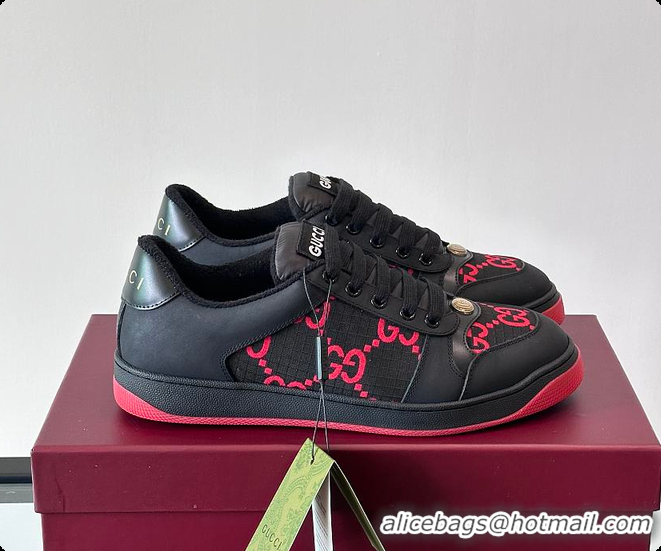Grade Quality Gucci New Spring Black Red Sneakers 60701606