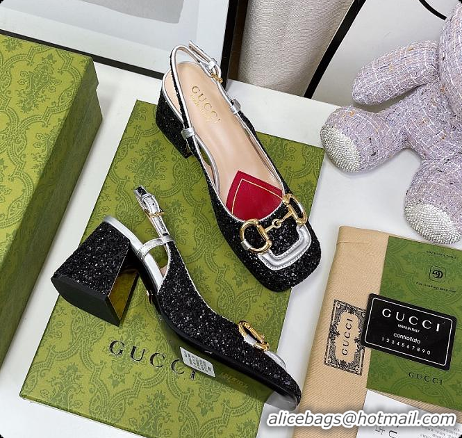 Popular Style Gucci Lovelight Crystal High Pumps - Black 60701610
