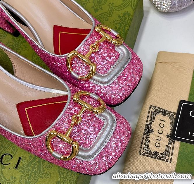 Low Cost Gucci Lovelight Crystal High Pumps - Pink 60701610