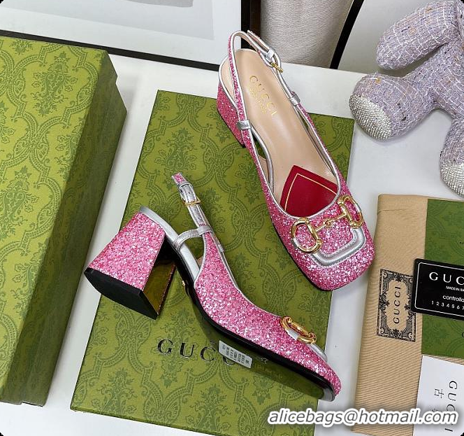 Low Cost Gucci Lovelight Crystal High Pumps - Pink 60701610