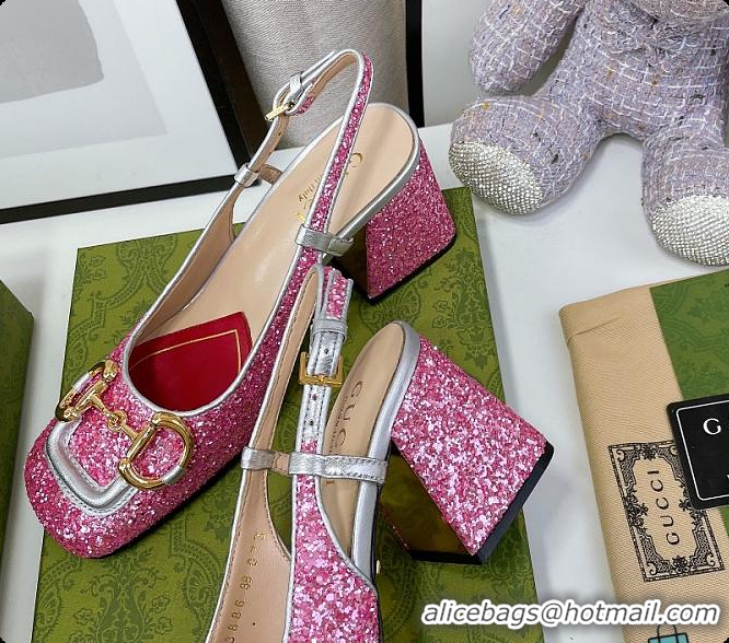 Low Cost Gucci Lovelight Crystal High Pumps - Pink 60701610
