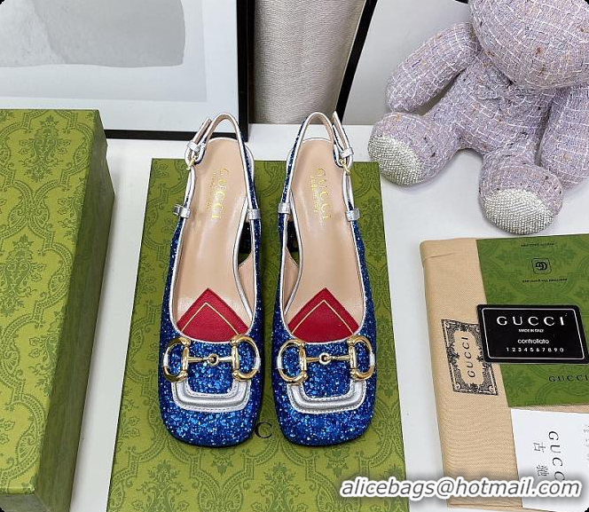 Charming Gucci Lovelight Crystal High Pumps - Blue 60701701