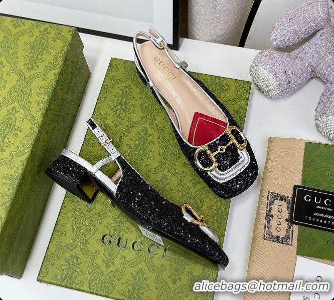 Pretty Style Gucci Lovelight Crystal Pumps - Black 60701702