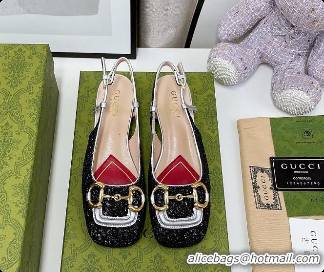 Pretty Style Gucci Lovelight Crystal Pumps - Black 60701702