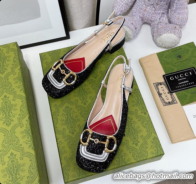 Pretty Style Gucci Lovelight Crystal Pumps - Black 60701702