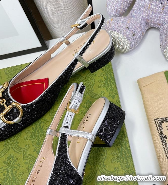 Pretty Style Gucci Lovelight Crystal Pumps - Black 60701702