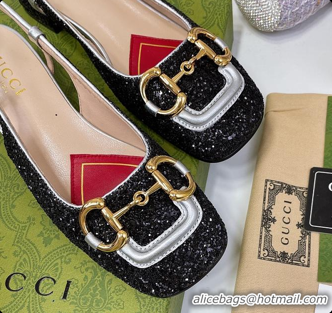 Pretty Style Gucci Lovelight Crystal Pumps - Black 60701702