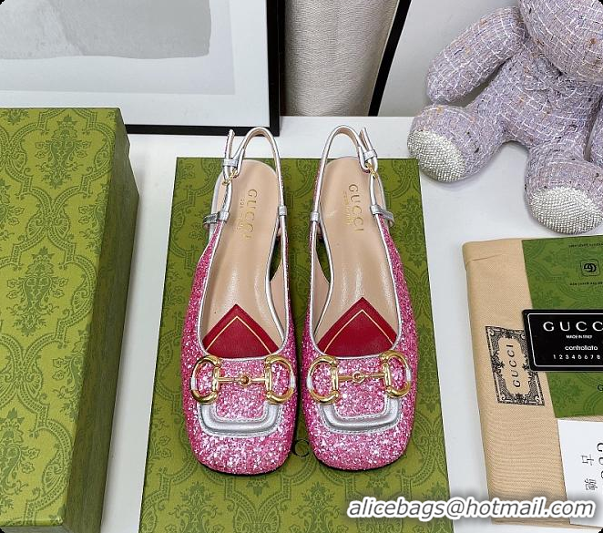 Top Grade Gucci Lovelight Crystal Pumps - Pink 60701703
