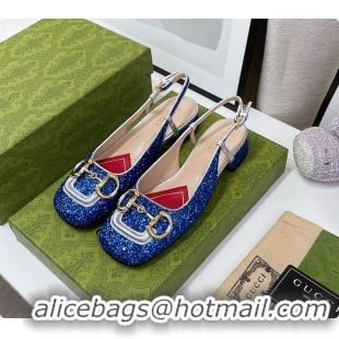 Popular Style Gucci Lovelight Crystal Pumps - Blue 60701703