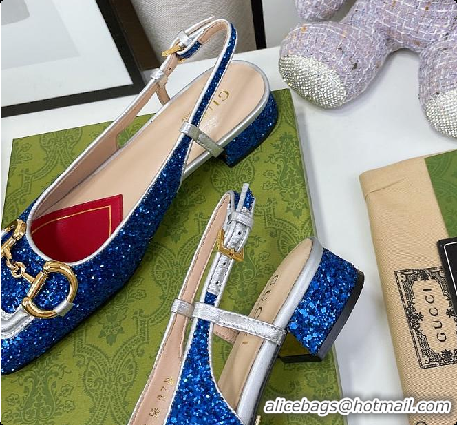 Popular Style Gucci Lovelight Crystal Pumps - Blue 60701703