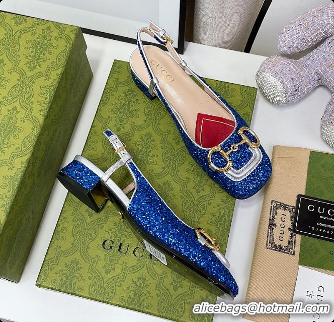 Popular Style Gucci Lovelight Crystal Pumps - Blue 60701703