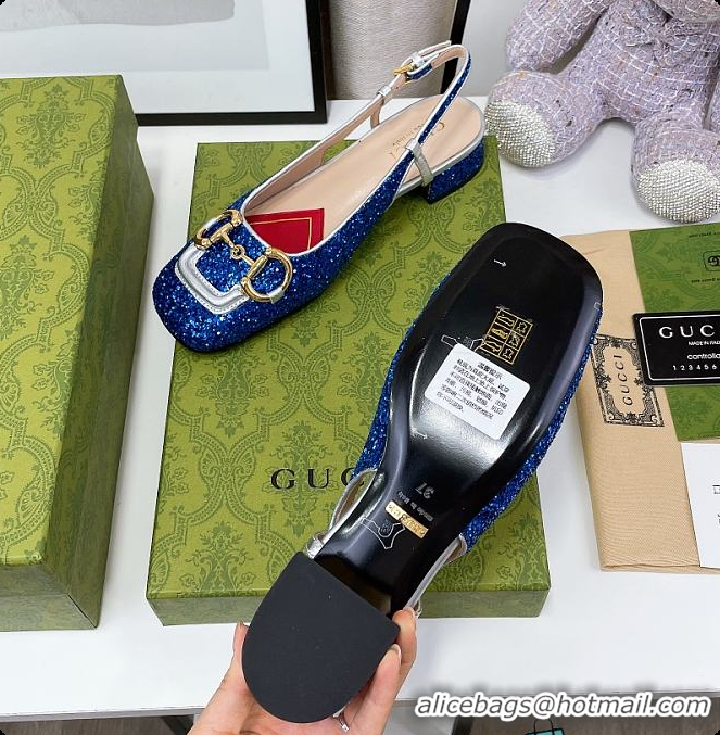 Popular Style Gucci Lovelight Crystal Pumps - Blue 60701703