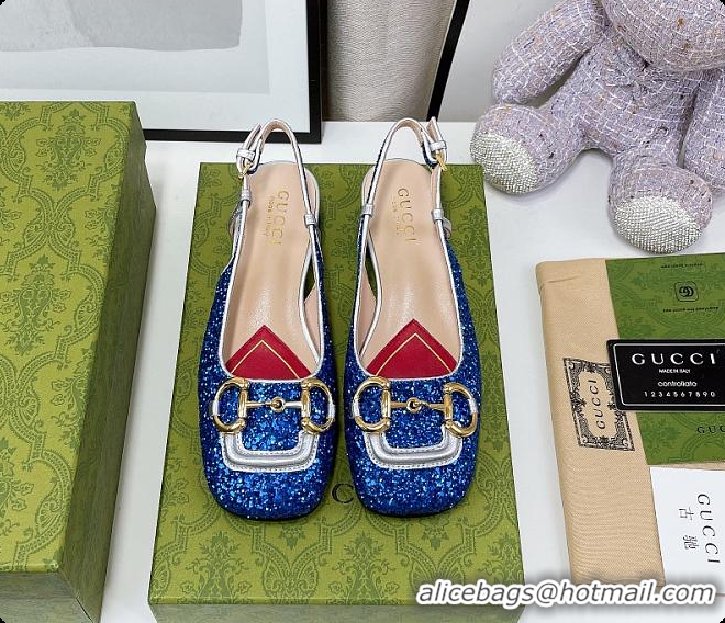 Popular Style Gucci Lovelight Crystal Pumps - Blue 60701703