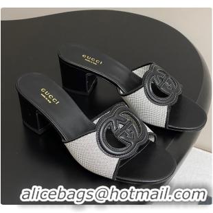 Unique Discount Gucci Women's Interlocking G Slide Sandal Black 60701704