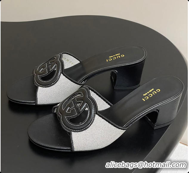 Unique Discount Gucci Women's Interlocking G Slide Sandal Black 60701704