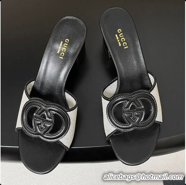 Unique Discount Gucci Women's Interlocking G Slide Sandal Black 60701704