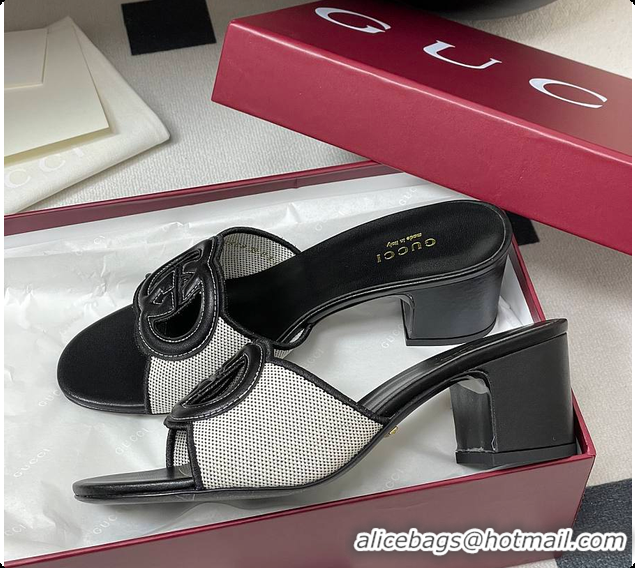 Unique Discount Gucci Women's Interlocking G Slide Sandal Black 60701704