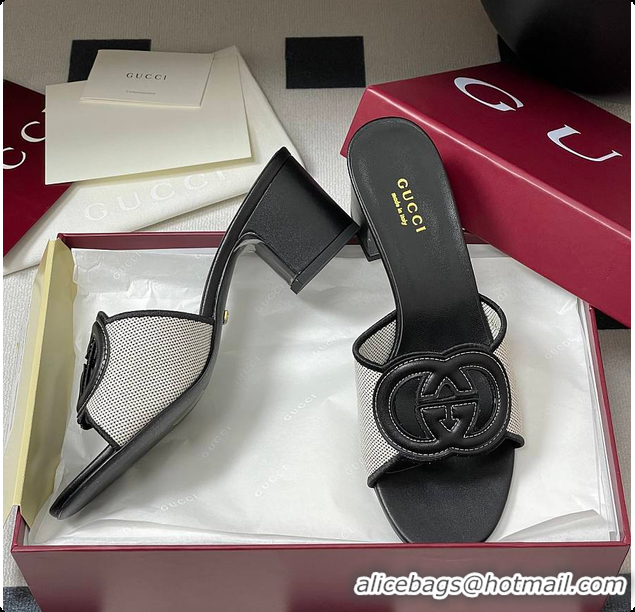 Unique Discount Gucci Women's Interlocking G Slide Sandal Black 60701704