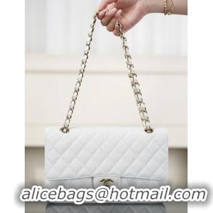 Reasonable Price Chanel Caviar Medium Classic 2.55 Double Flap Bag CH5896 White 2026
