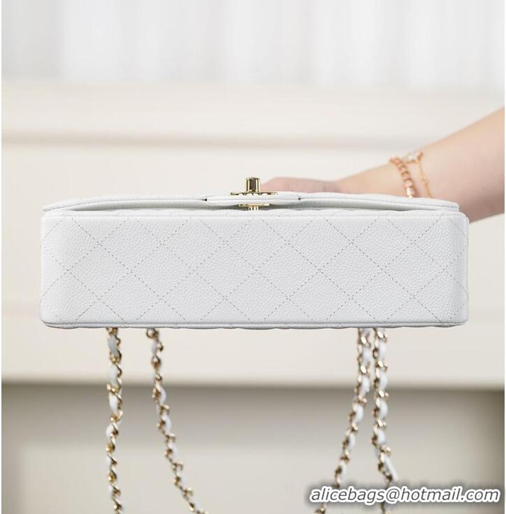 Reasonable Price Chanel Caviar Medium Classic 2.55 Double Flap Bag CH5896 White 2026