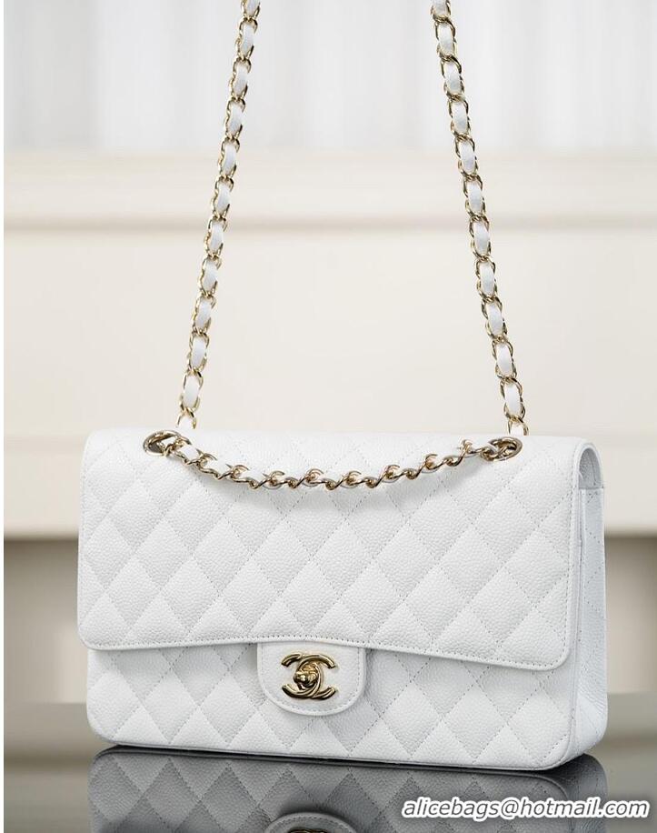 Reasonable Price Chanel Caviar Medium Classic 2.55 Double Flap Bag CH5896 White 2026