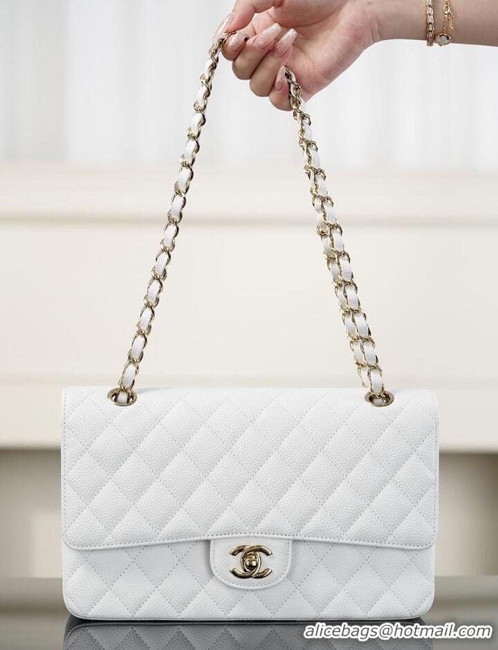 Reasonable Price Chanel Caviar Medium Classic 2.55 Double Flap Bag CH5896 White 2026