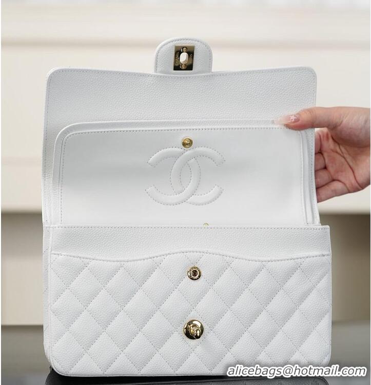 Reasonable Price Chanel Caviar Medium Classic 2.55 Double Flap Bag CH5896 White 2026