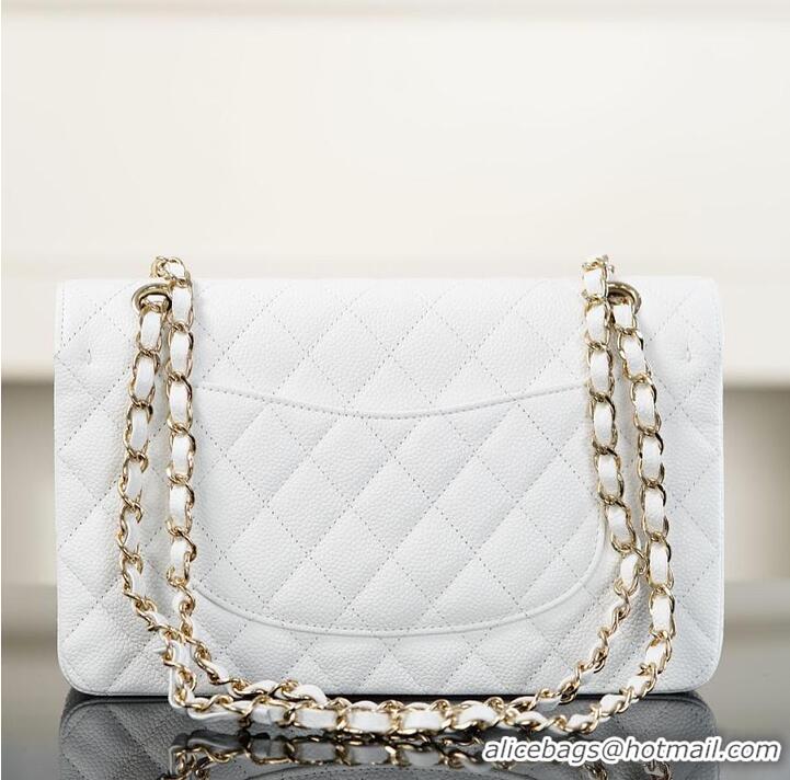 Reasonable Price Chanel Caviar Medium Classic 2.55 Double Flap Bag CH5896 White 2026