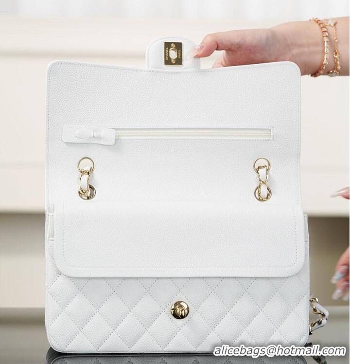 Reasonable Price Chanel Caviar Medium Classic 2.55 Double Flap Bag CH5896 White 2026