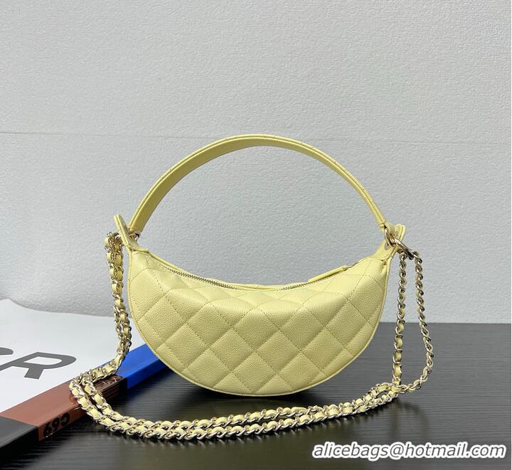 Reasonable Price Chanel Clutch with chain Grained Calfskin CH59902 Light Yellow 2026