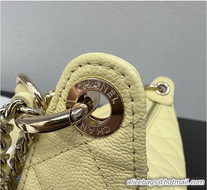Reasonable Price Chanel Clutch with chain Grained Calfskin CH59902 Light Yellow 2026
