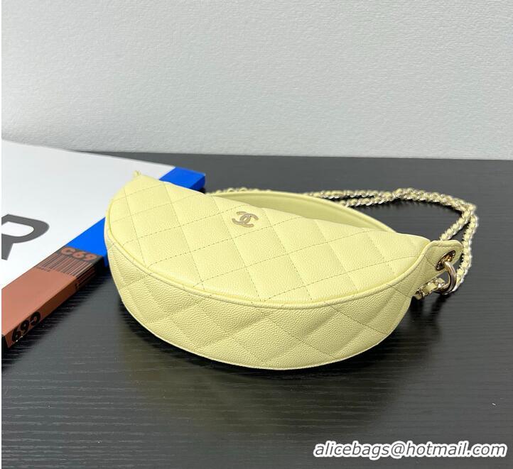 Reasonable Price Chanel Clutch with chain Grained Calfskin CH59902 Light Yellow 2026