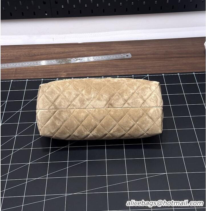 Best Price Chanel Clutch with chain Suede Calfskin & Gold Metal CH59904 Dark Beige Spring Summer 2026