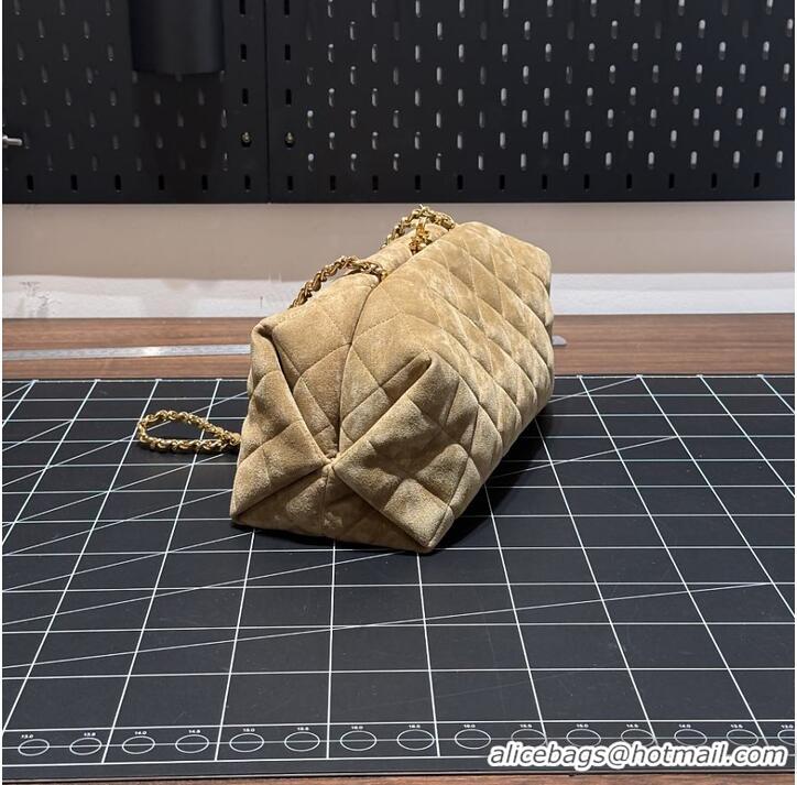 Best Price Chanel Clutch with chain Suede Calfskin & Gold Metal CH59904 Dark Beige Spring Summer 2026