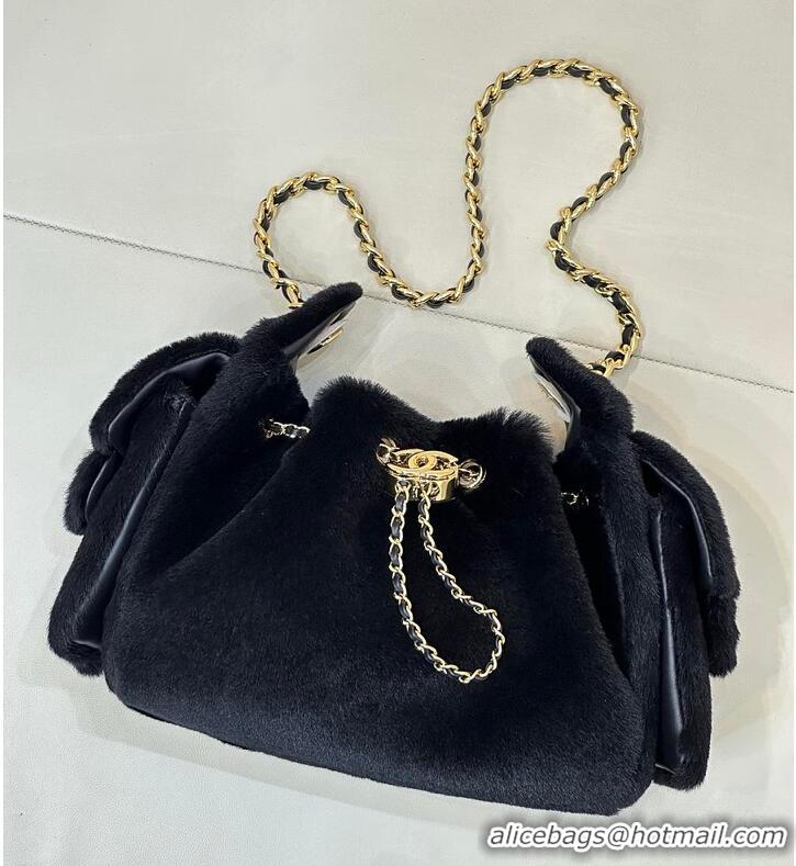 Top Quality Chanel 25 Mini Handbag Metiers D'art Lambskin & Gold-Tone Metal AS5631 Black 2026