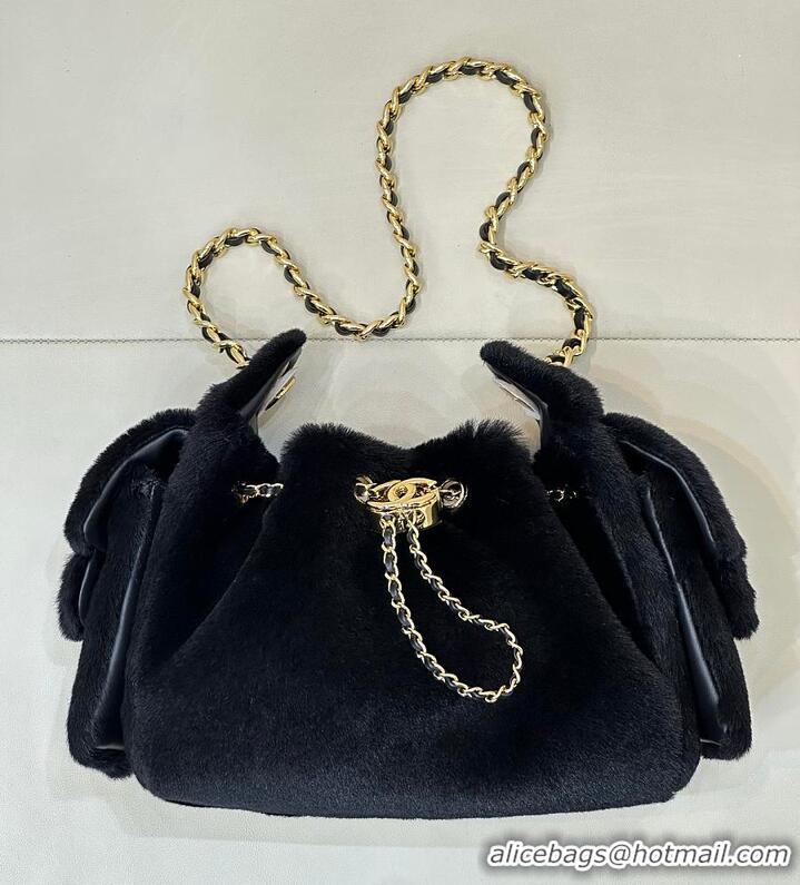Top Quality Chanel 25 Mini Handbag Metiers D'art Lambskin & Gold-Tone Metal AS5631 Black 2026