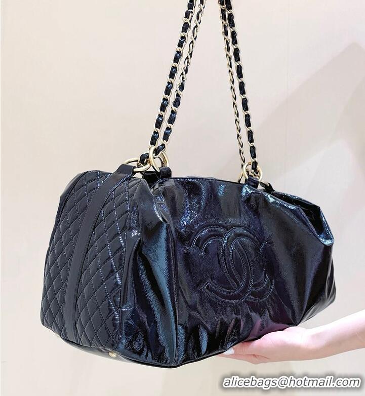 Traditional Specials Chanel Patent Vinyl Rock and Chain Bag CH59904 Black 2026