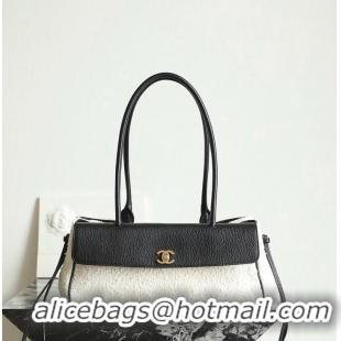 Famous Brand Chanel SMALL SHOPPING BAG Grained Calfskin Boucle Urban Essentials CH59905 Black Spring Summer 2026