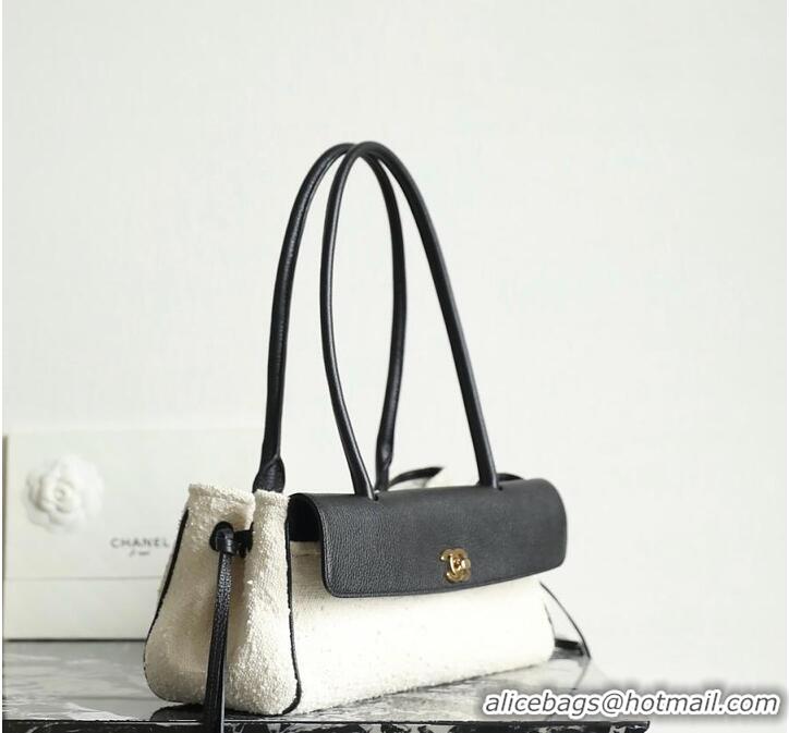 Famous Brand Chanel SMALL SHOPPING BAG Grained Calfskin Boucle Urban Essentials CH59905 Black Spring Summer 2026