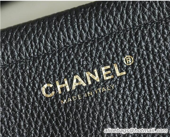 Famous Brand Chanel SMALL SHOPPING BAG Grained Calfskin Boucle Urban Essentials CH59905 Black Spring Summer 2026