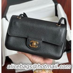 Top Grade Chanel MINI FLAP BAG Grained Calfskin & Gold-Tone Metal AS6230 Black FALL WINTER 2026 PRE-COLLECTION