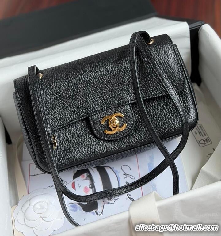 Top Grade Chanel MINI FLAP BAG Grained Calfskin & Gold-Tone Metal AS6230 Black FALL WINTER 2026 PRE-COLLECTION