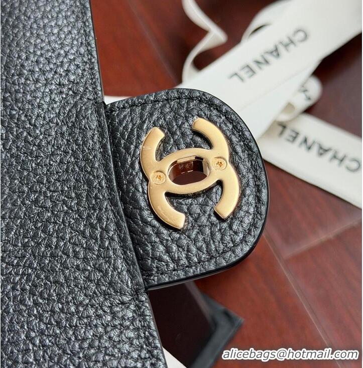 Top Grade Chanel MINI FLAP BAG Grained Calfskin & Gold-Tone Metal AS6230 Black FALL WINTER 2026 PRE-COLLECTION