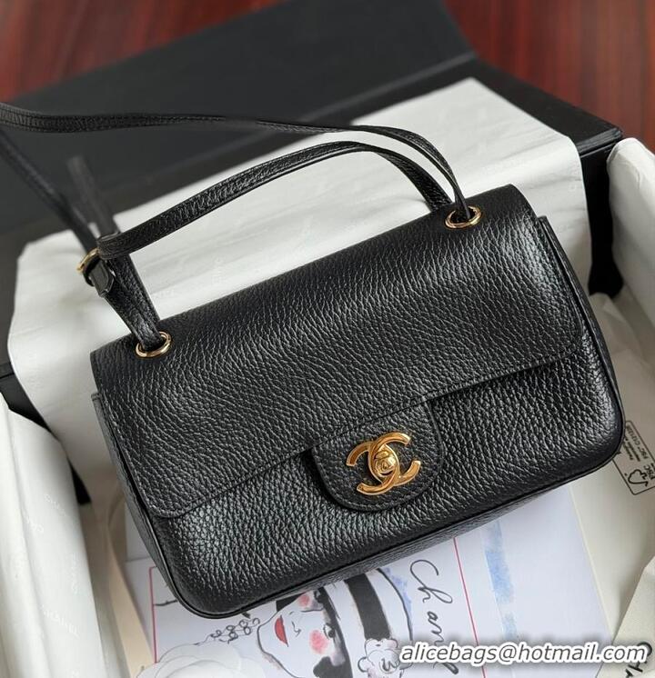 Top Grade Chanel MINI FLAP BAG Grained Calfskin & Gold-Tone Metal AS6230 Black FALL WINTER 2026 PRE-COLLECTION