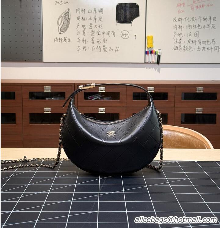 Top Quality Chanel Clutch with chain Lambskin & Gold-Tone Metal CH59908 Black Fall Winter 2026 Pre-Collection