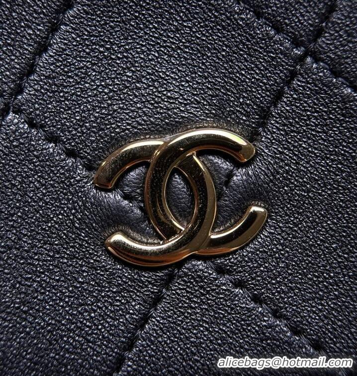 Top Quality Chanel Clutch with chain Lambskin & Gold-Tone Metal CH59908 Black Fall Winter 2026 Pre-Collection