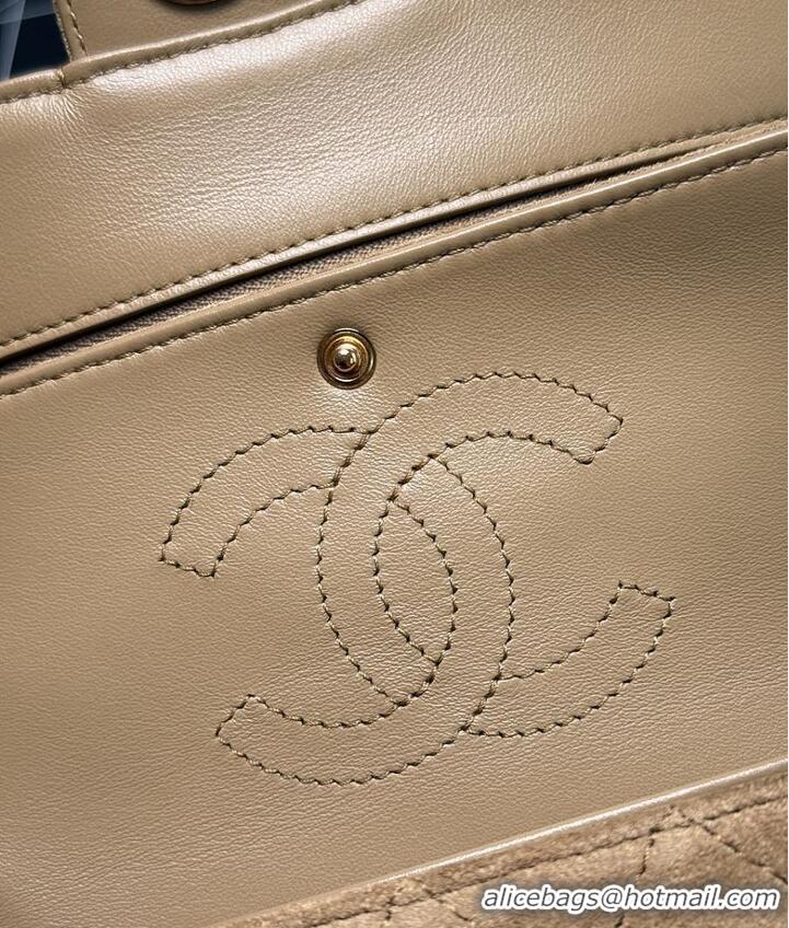 Discount Chanel MINI FLAP BAG Suede Calfskin & Gold-Tone Metal CH59908 Dark Beige FALL WINTER 2026 PRE-COLLECTION