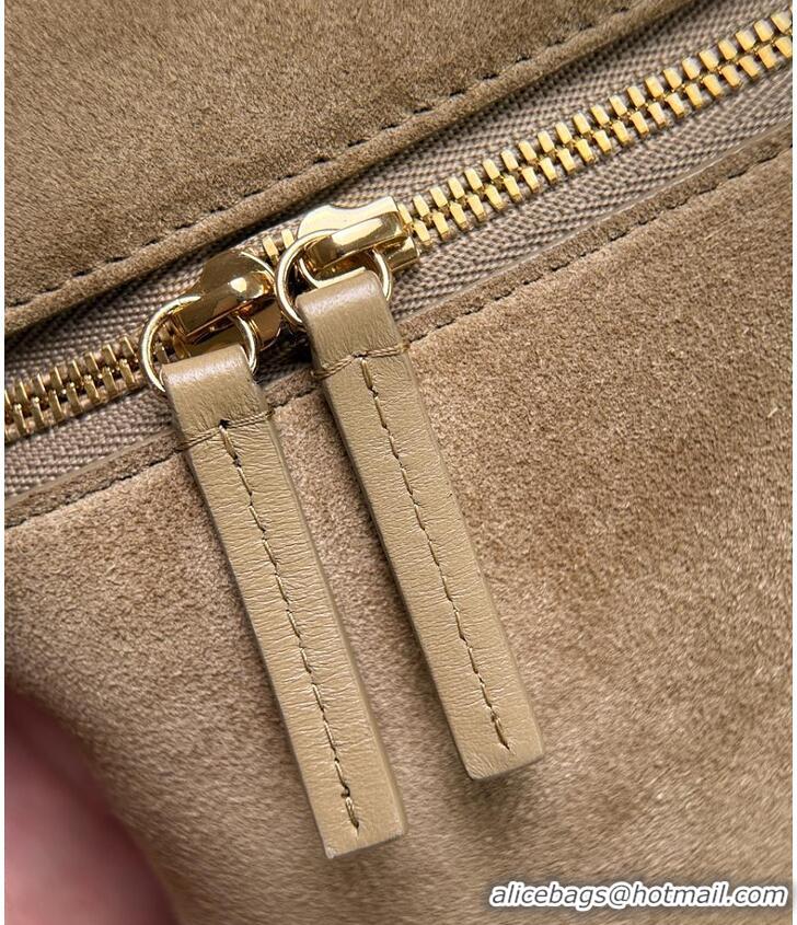 New Fashion Chanel Metiers D'art Large Vanity with chain Suede Calfskin & Gold Metal CH59909 Dark Beige 2026
