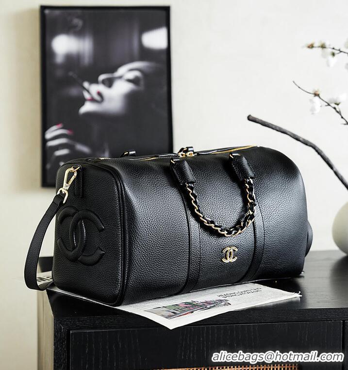 New Discount Chanel Duffle Bag Grained Calfskin & Gold-Tone Metal CH59912 Black Cruise 2026/2027