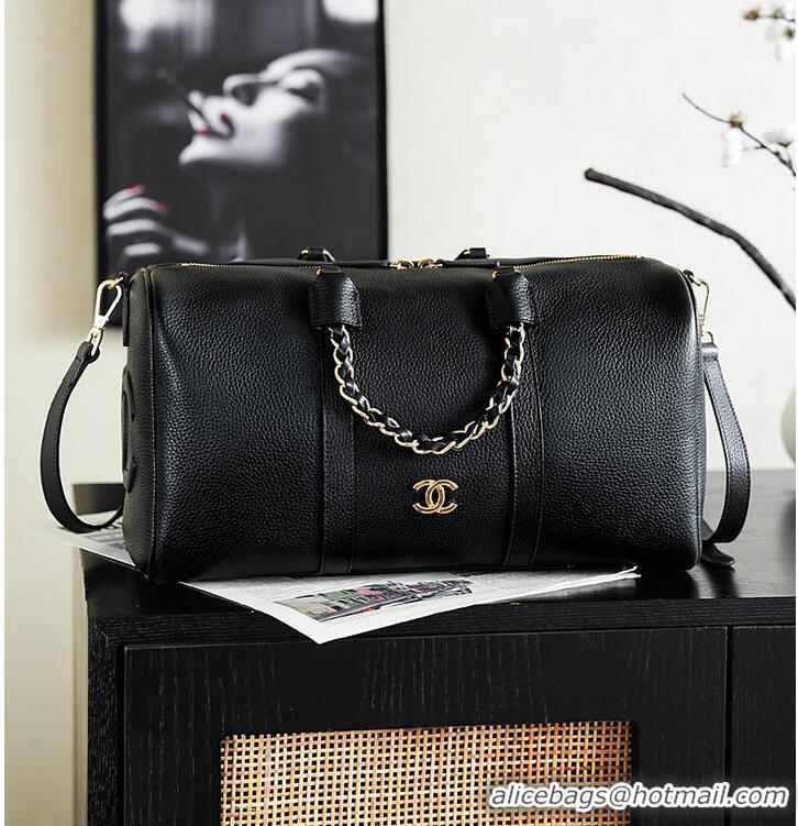 New Discount Chanel Duffle Bag Grained Calfskin & Gold-Tone Metal CH59912 Black Cruise 2026/2027